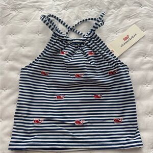 NWT Vineyard Vines Girl’s Striped Halter Swim/Exercise Top